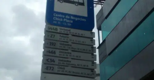 PARADERO SITP CENTRO DE NEGOCIOS CHICO PLAZA  094A00